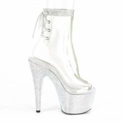 Pleaser BEJEWELED-1018C-2RS - Clr/Slv RS Exotic Dancing