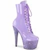 Pleaser BEJEWELED-1020-7 - Lavender Holo Pat/Lavender RS Exotic Dancing