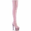 Pleaser BEJEWELED-3000-7 - B. Pink Str Holo Pat/B. Pink AB RS