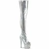 Pleaser BEJEWELED-3000-7 - Slv Str Holo Pat/Slv AB RS Exotic Dancing