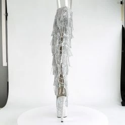 Pleaser Exotic Dancing BEJEWELED-3019RSF-7 - Slv Metallic Pu-Slv/Slv Multi RS 10 Pleaser Exotic Dancing BEJEWELED-3019RSF-7 - Slv Metallic Pu-Slv/Slv Multi RS