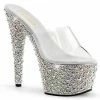 Pleaser BEJEWELED-701MS - Clr/Slv Multi RS