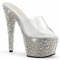 Pleaser BEJEWELED-701MS - Clr/Slv Multi RS
