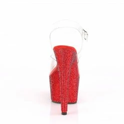 Pleaser Exotic Dancing BEJEWELED-708DM - Clr/Red RS 10 Pleaser Exotic Dancing BEJEWELED-708DM - Clr/Red RS