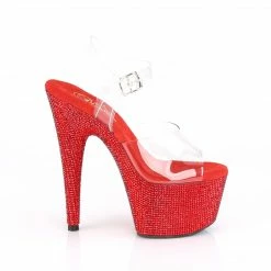 Pleaser Exotic Dancing BEJEWELED-708DM - Clr/Red RS 11 Pleaser Exotic Dancing BEJEWELED-708DM - Clr/Red RS