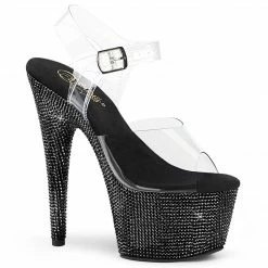 Pleaser BEJEWELED-708DM - Clr/Blk RS