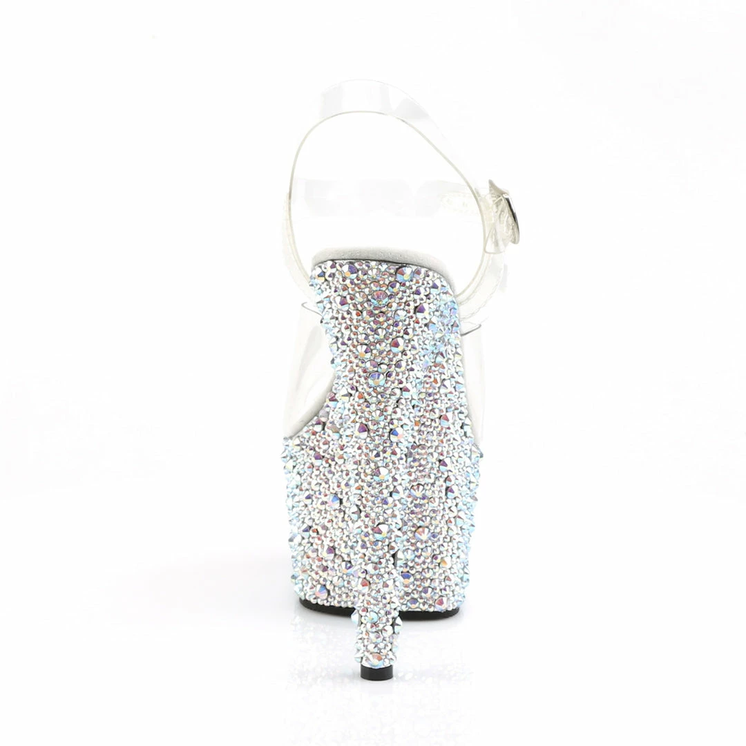 Pleaser BEJEWELED-708MS - Clr/Slv Multi RS Exotic Dancing 6 Pleaser BEJEWELED-708MS - Clr/Slv Multi RS Exotic Dancing