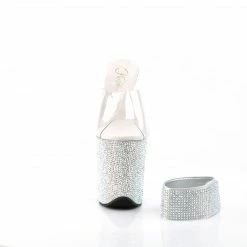 Pleaser BEJEWELED-812RS - Clr/Slv Multi RS Exotic Dancing