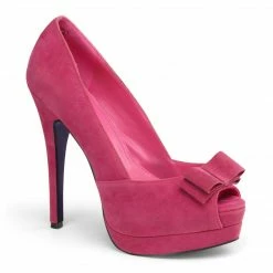 Pin Up Couture BELLA-10 - Fuchsia Sueded Pu