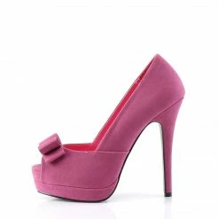 Pin Up Couture BELLA-10 - Fuchsia Sueded Pu