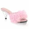 Fabulicious Party & Prom BELLE-301F - B. Pink Pu-Fur/Clr