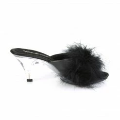 Fabulicious BELLE-301F - Blk Pu-Fur/Clr 11 Fabulicious BELLE-301F - Blk Pu-Fur/Clr