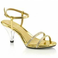 Fabulicious BELLE-316 - Gold Met Pu/Clr Party & Prom