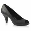 Fabulicious Party & Prom BELLE-362 - Blk Faux Leather/Blk Matte