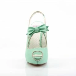 Pin Up Couture BETTIE-03 - Mint Faux Leather