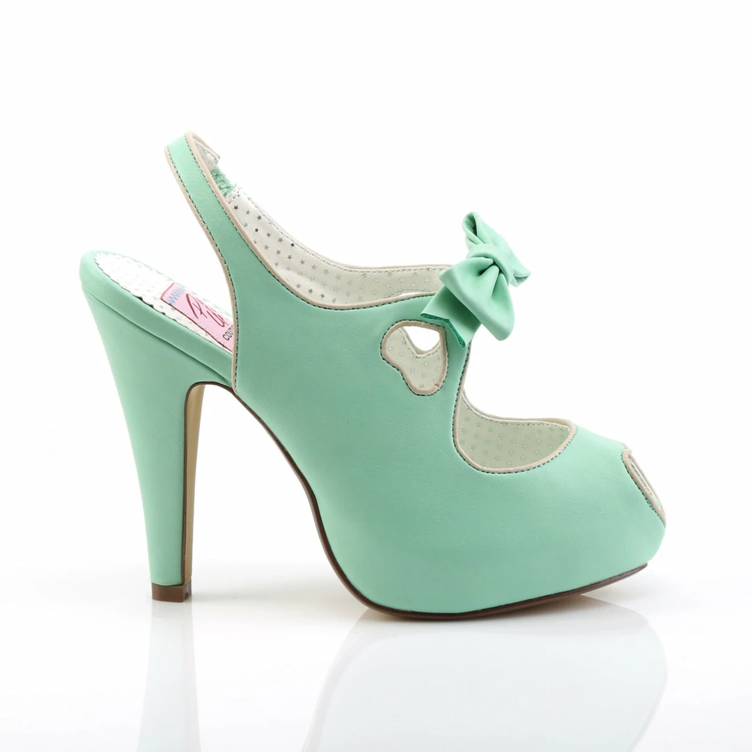 Pin Up Couture BETTIE-03 - Mint Faux Leather 7 Pin Up Couture BETTIE-03 - Mint Faux Leather