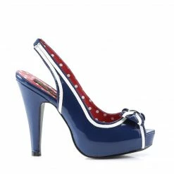 Pin Up Couture BETTIE-05 - Navy Blue Pat