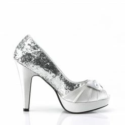 Pin Up Couture BETTIE-10 - Slv Gltr-Satin 11 Pin Up Couture BETTIE-10 - Slv Gltr-Satin