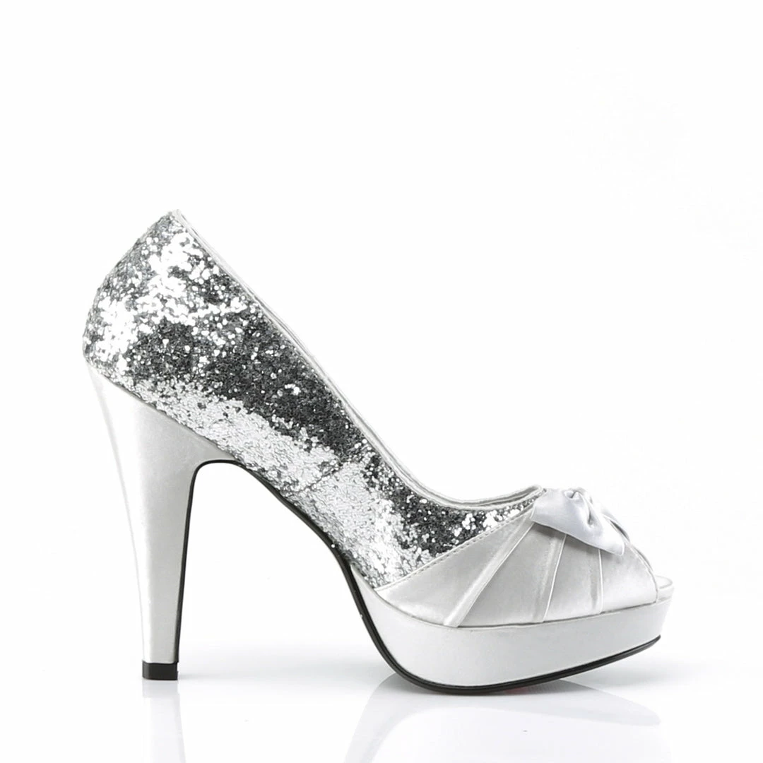 Pin Up Couture BETTIE-10 - Slv Gltr-Satin 7 Pin Up Couture BETTIE-10 - Slv Gltr-Satin