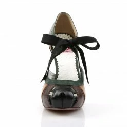 Pin Up Couture BETTIE-19 - Tan Multi Faux Leather