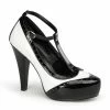Pin Up Couture BETTIE-22 - Blk-Wht Pat
