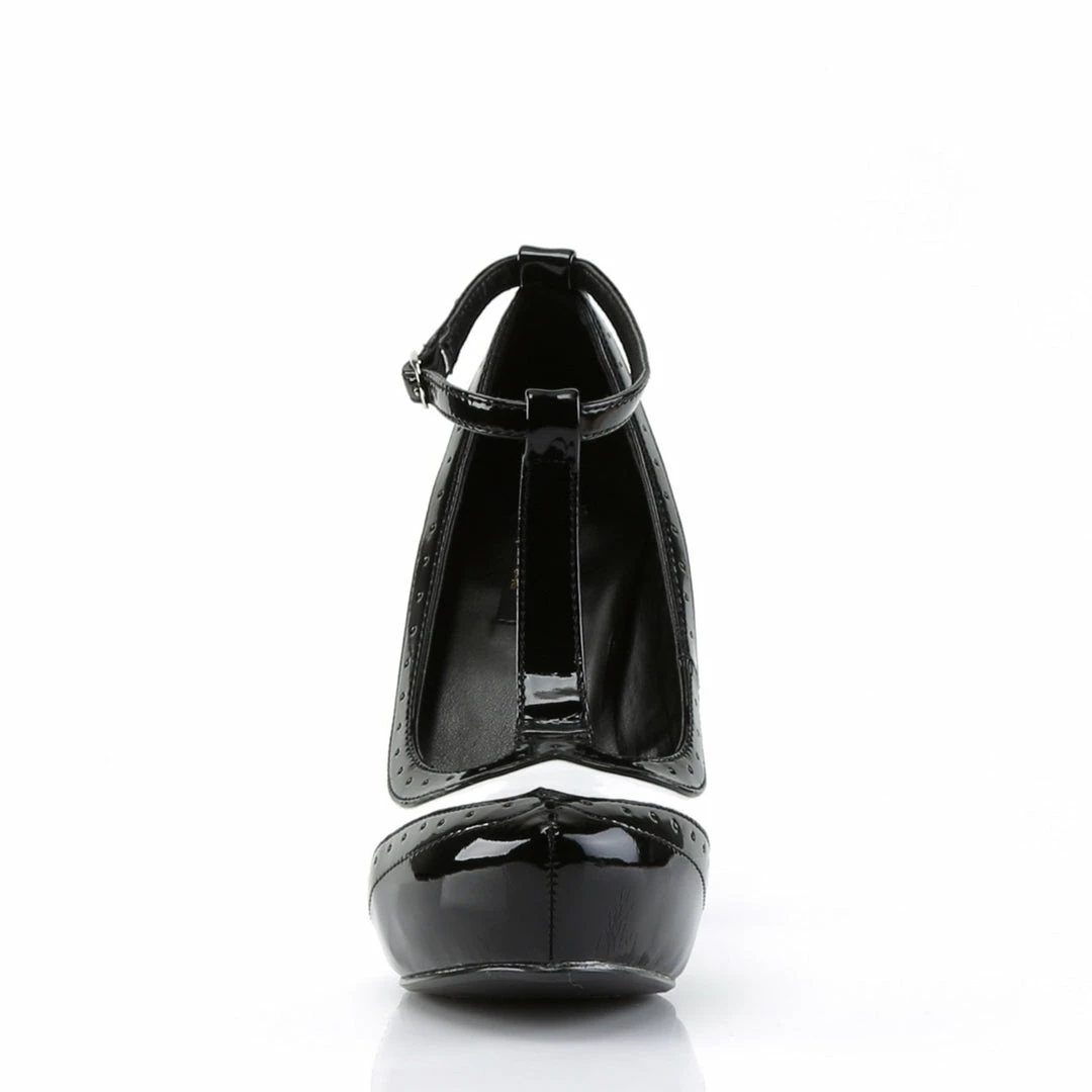 Pin Up Couture BETTIE-22 - Blk-Wht Pat 4 Pin Up Couture BETTIE-22 - Blk-Wht Pat