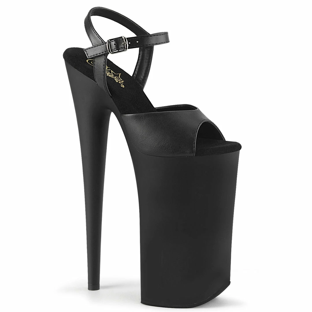 Pleaser BEYOND-009 - Blk Faux Leather/Blk Matte 3 Pleaser BEYOND-009 - Blk Faux Leather/Blk Matte
