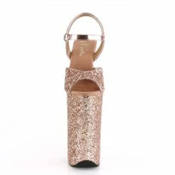 Pleaser Exotic Dancing BEYOND-010LG - Rose Gold Glitter/Rose Gold Glitter