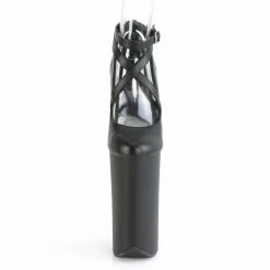 Pleaser BEYOND-087 - Blk Faux Leather/Blk Matte Exotic Dancing