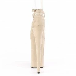 Pleaser BEYOND-087FS - Beige Faux Suede/Beige Faux Suede Exotic Dancing