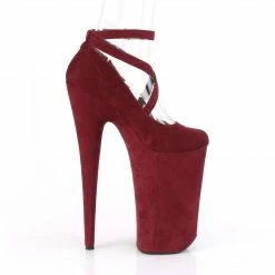Pleaser BEYOND-087FS - Burgundy Faux Suede/Burgundy Faux Suede