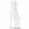 Pleaser BEYOND-1020 - Wht Pat/Wht Exotic Dancing