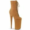 Pleaser BEYOND-1020FS - Camel Faux Suede/Camel Faux Suede