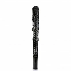 Pleaser Exotic Dancing BEYOND-3028 - Blk Str Pat/Blk