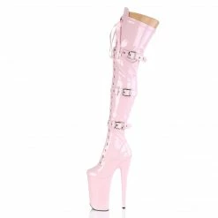 Pleaser BEYOND-3028 - B. Pink Stretch Pat/B. Pink Exotic Dancing