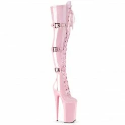 Pleaser BEYOND-3028 - B. Pink Stretch Pat/B. Pink Exotic Dancing