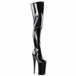 Pleaser Exotic Dancing BEYOND-4000 - Blk Stretch Pat/Blk
