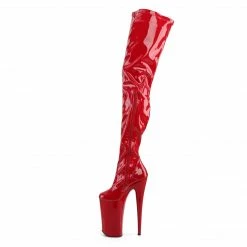 Pleaser Exotic Dancing BEYOND-4000 - Red Stretch Pat/Red