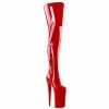 Pleaser Exotic Dancing BEYOND-4000 - Red Stretch Pat/Red