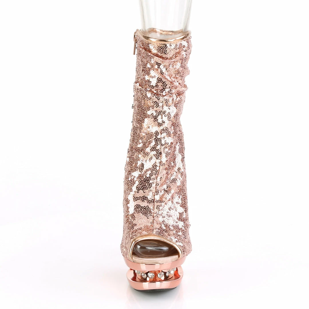 Pleaser BLONDIE-R-1008 - Rose Gold Sequins/Rose Gold Chrome Exotic Dancing 4 Pleaser BLONDIE-R-1008 - Rose Gold Sequins/Rose Gold Chrome Exotic Dancing