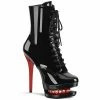 Pleaser Exotic Dancing BLONDIE-R-1020 - Blk Pat/Blk-Red 2 Pleaser Exotic Dancing BLONDIE-R-1020 - Blk Pat/Blk-Red