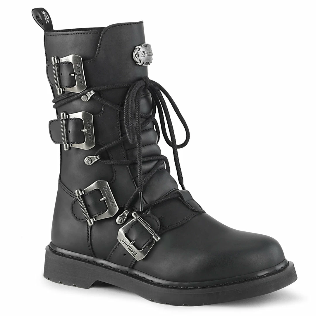 Demonia Punk & Goth BOLT-265 - Blk Vegan Leather 3 Demonia Punk & Goth BOLT-265 - Blk Vegan Leather