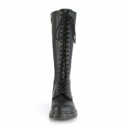Demonia BOLT-400 - Blk Vegan Leather Punk & Goth