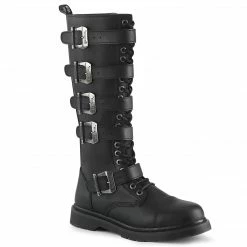 Demonia BOLT-425 - Blk Vegan Leather Punk & Goth