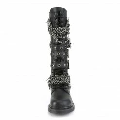 Demonia BOLT-450 - Blk Vegan Leather Punk & Goth