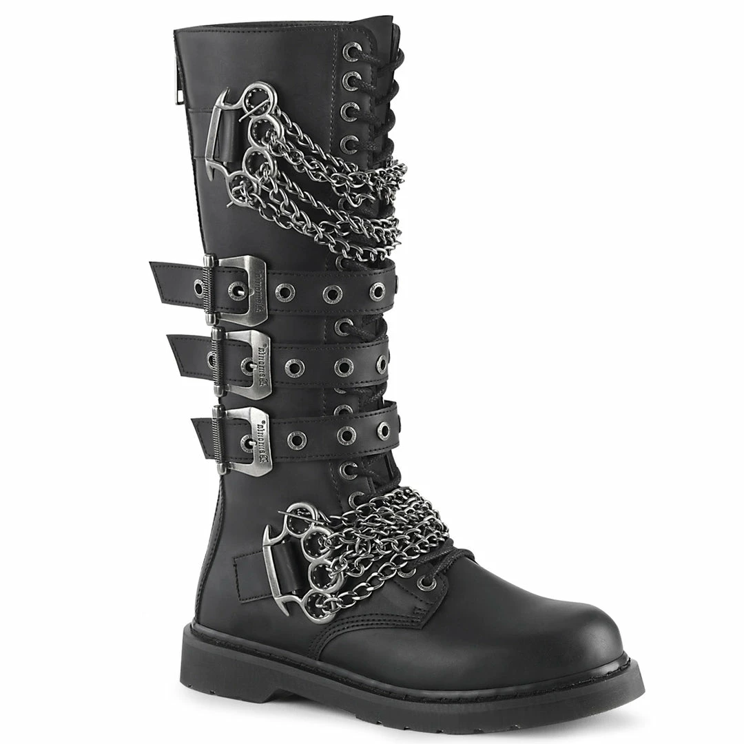Demonia BOLT-450 - Blk Vegan Leather Punk & Goth 3 Demonia BOLT-450 - Blk Vegan Leather Punk & Goth