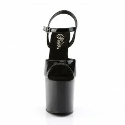 Pleaser Exotic Dancing BONDGIRL-709 - Blk Pat/Blk