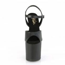 Pleaser BONDGIRL-709 - Blk Faux Leather/Blk Matte