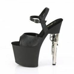 Pleaser BONDGIRL-709 - Blk Faux Leather/Blk Matte