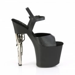 Pleaser BONDGIRL-709 - Blk Faux Leather/Blk Matte